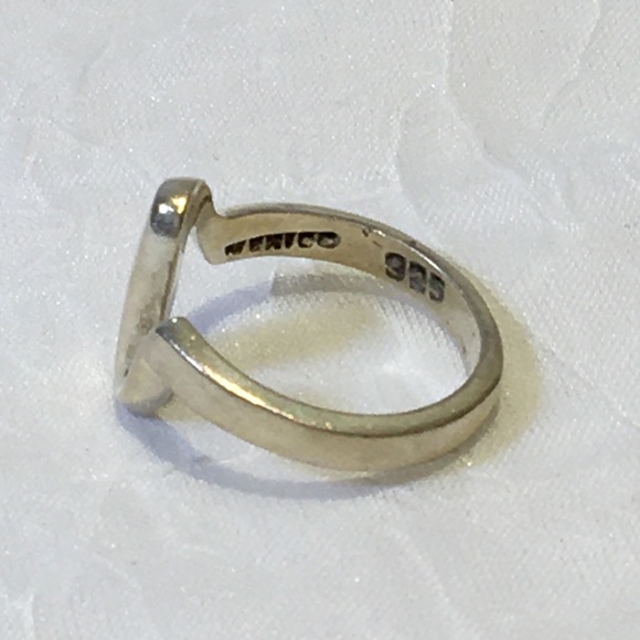 Mexico 925 Sterling Silver Zigzag Shape Ring - Picture 2 of 6